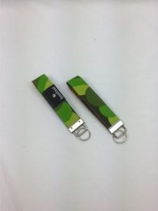 groen patroon retro sleutelhanger