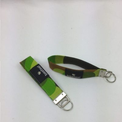 groen patroon retro sleutelring - sleutelhanger