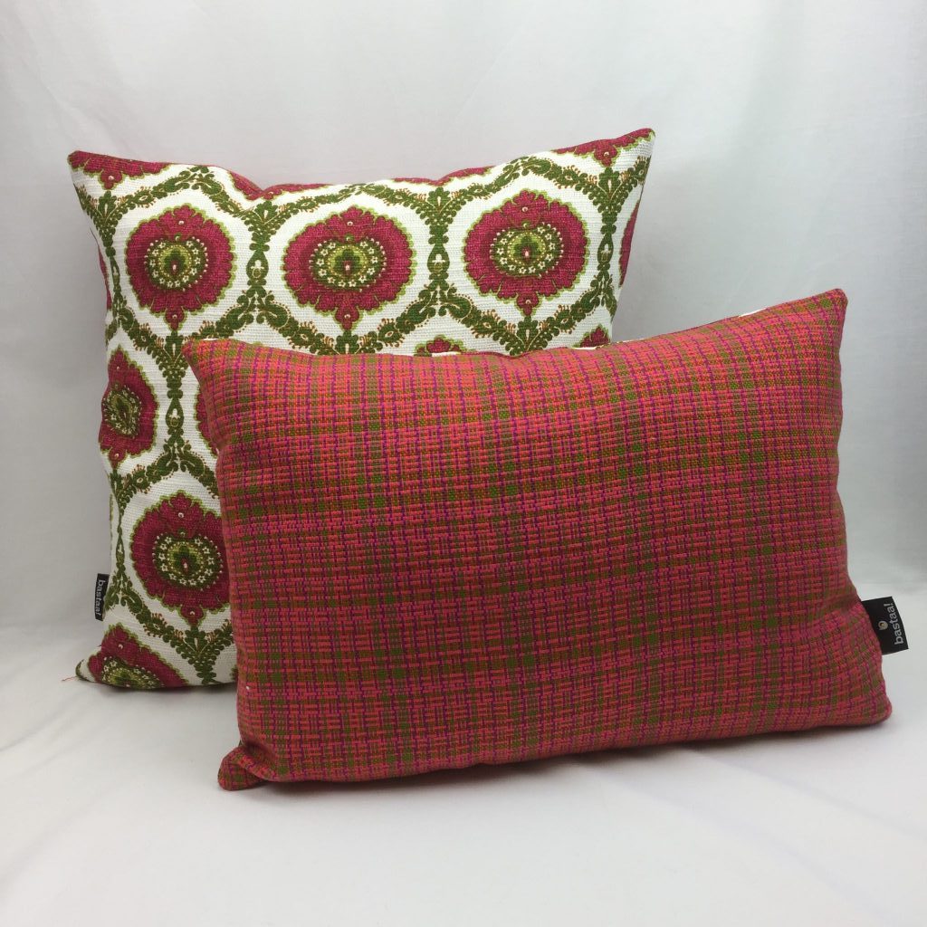 bloem blad patroon roze effen