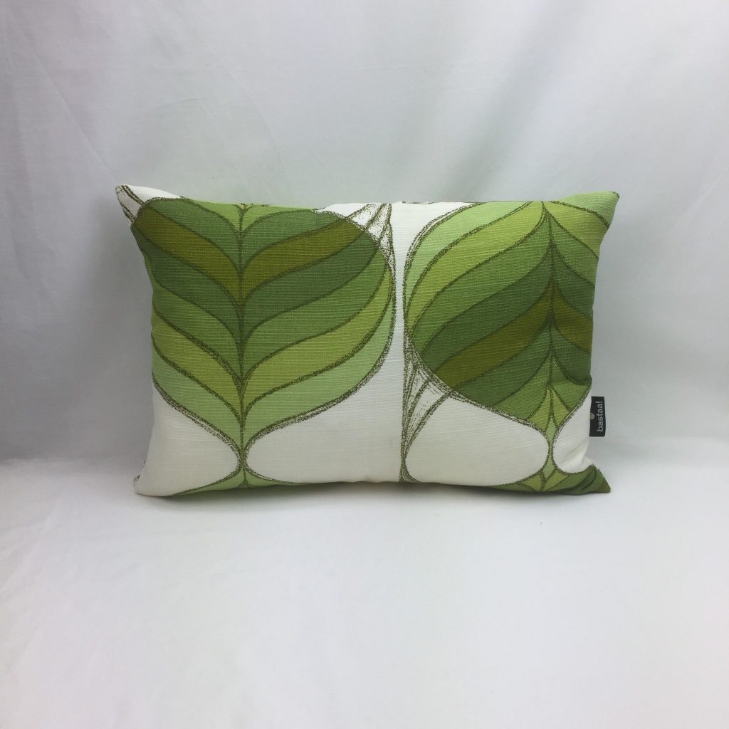 blad groen wit - retro kussen - Afbeelding 3