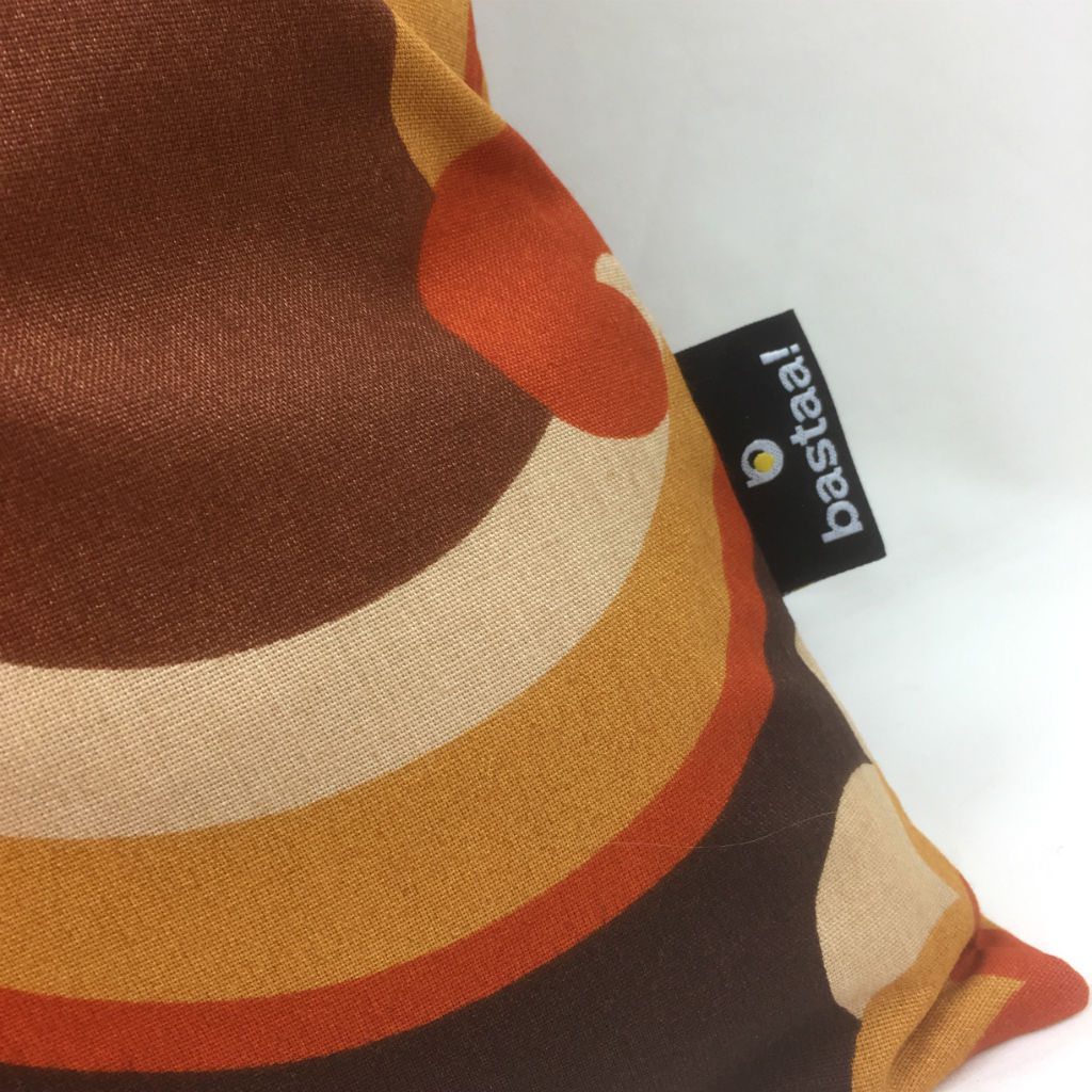 patroon bruin oranje retro - kussen retro - Afbeelding 4