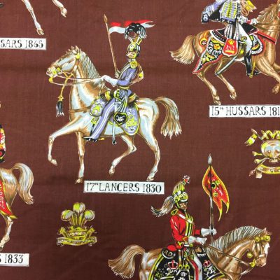 vintage stof met ridders