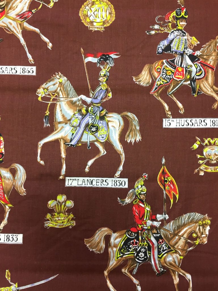 vintage stof met ridders