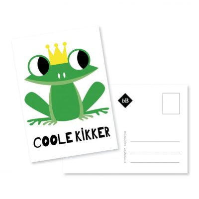 Coole kikker wenskaart