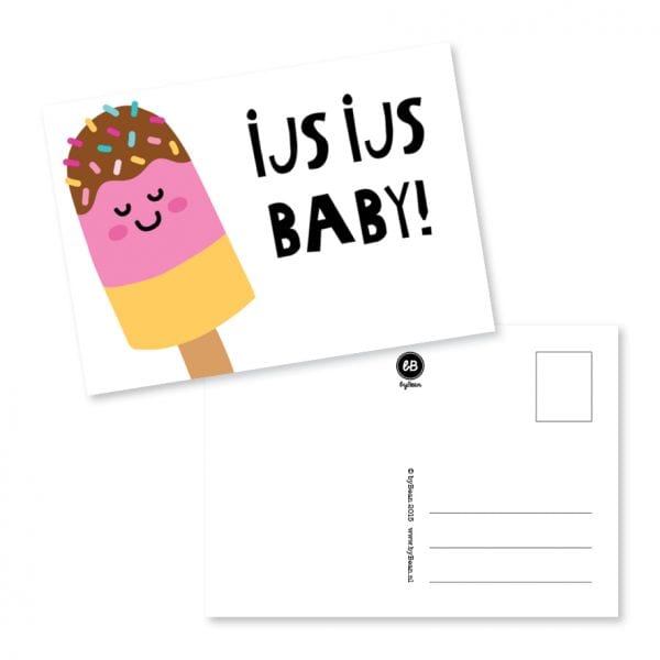 ijs ijs baby kaart