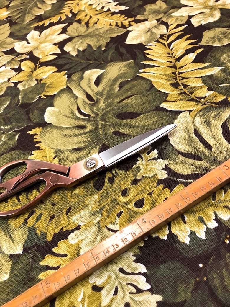 bladeren groen stof retro - 140 cm breed - Afbeelding 2