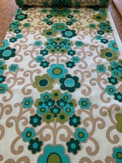 vintage stof 120cm breed