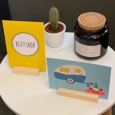 Kaartenhouder hout - 2 maten