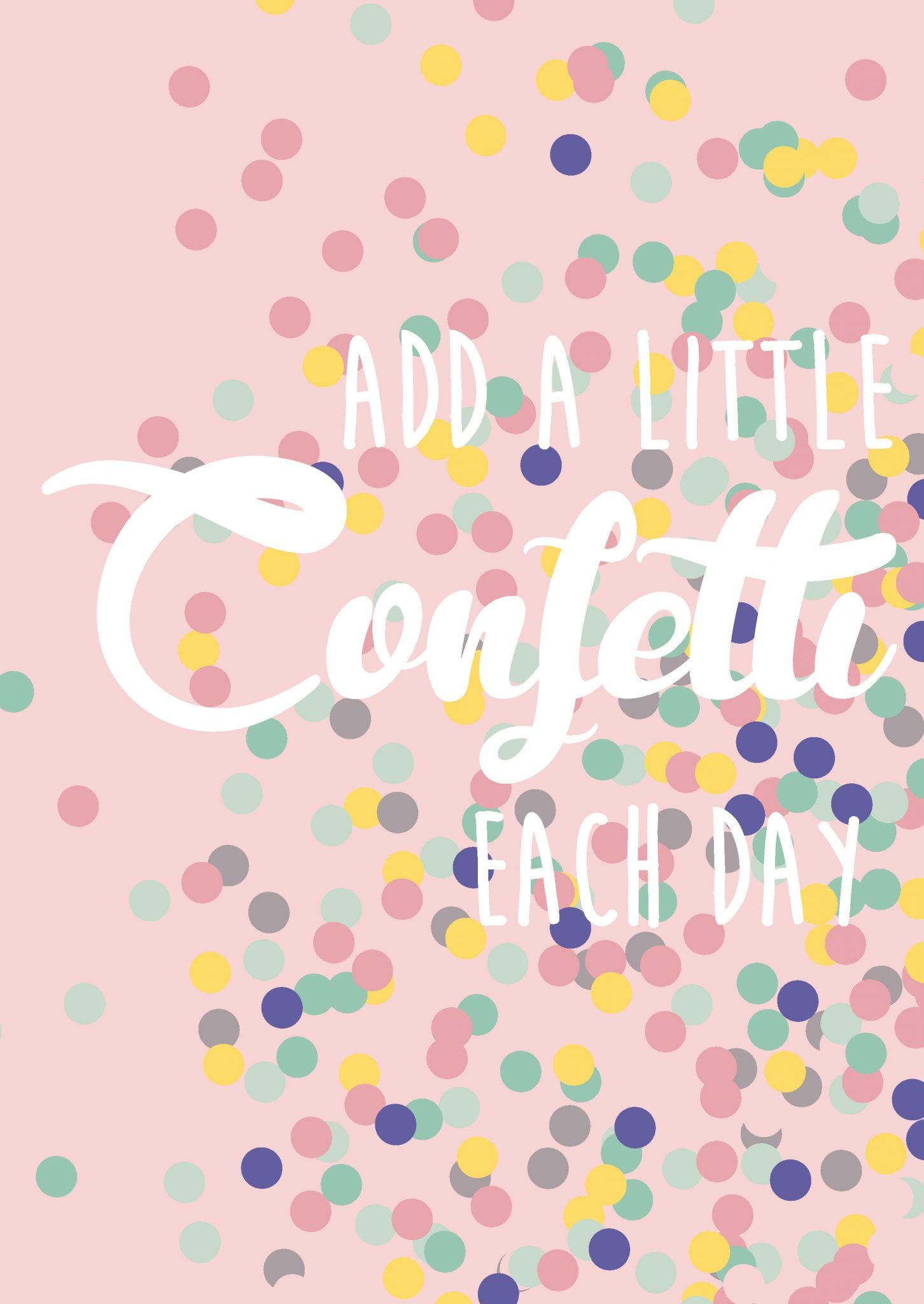 Add a little confetti kaart Bastaa!