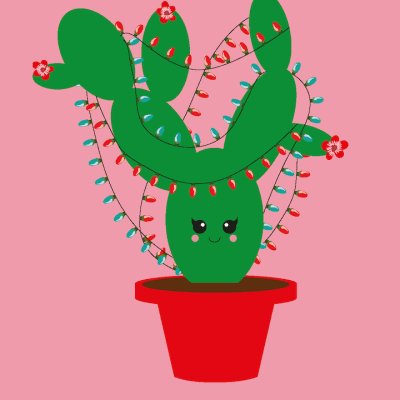 Wishing you a merry Christactus - kerstkaart