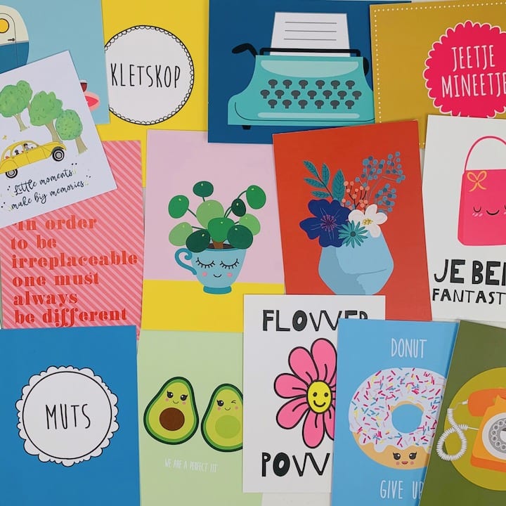 vrolijke ansichtkaarten