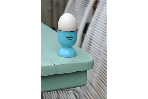 egg cup blauw keramiek