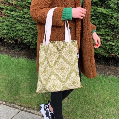 shopper brocante stof velours