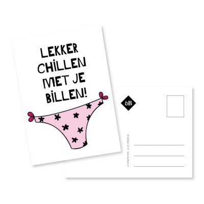grappige kaart lekker chillen