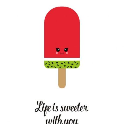 grappige ansichtkaart sweet