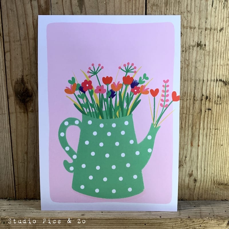 ansichtkaart bloemen