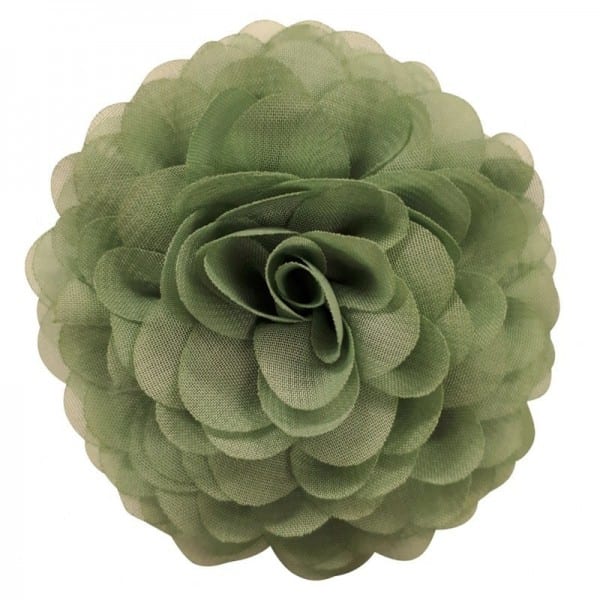 broche bloem groen
