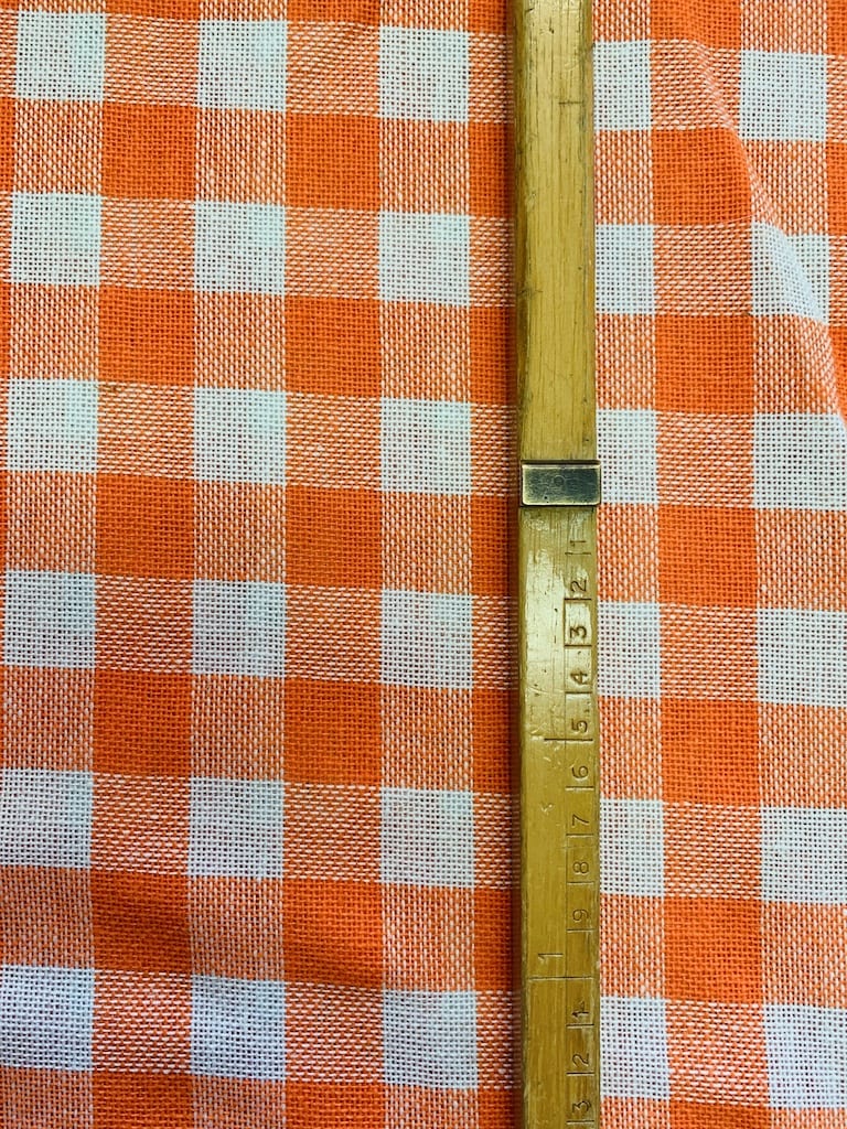 retro gordijnstof geweven