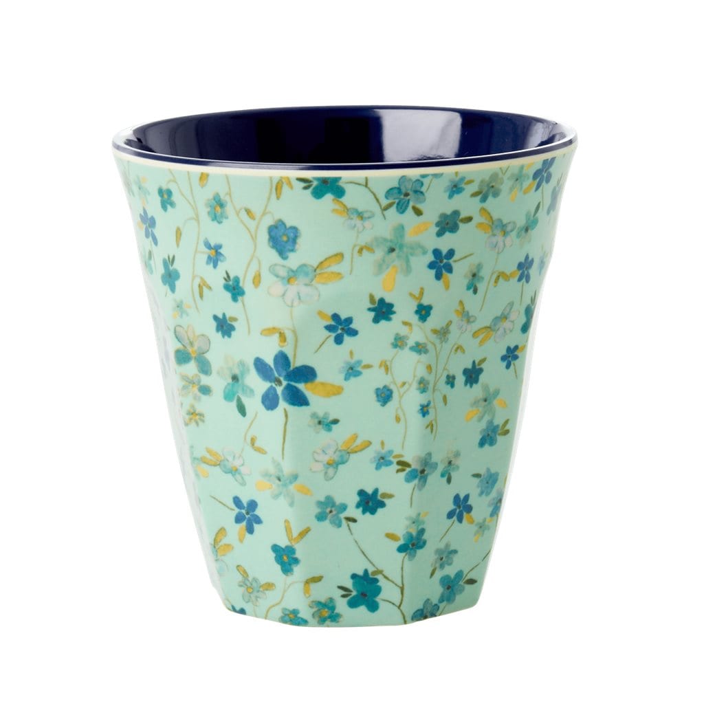 Melamine beker medium Blue Floral Rice Bastaa!