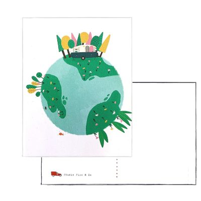 ansichtkaart A6 kamperen