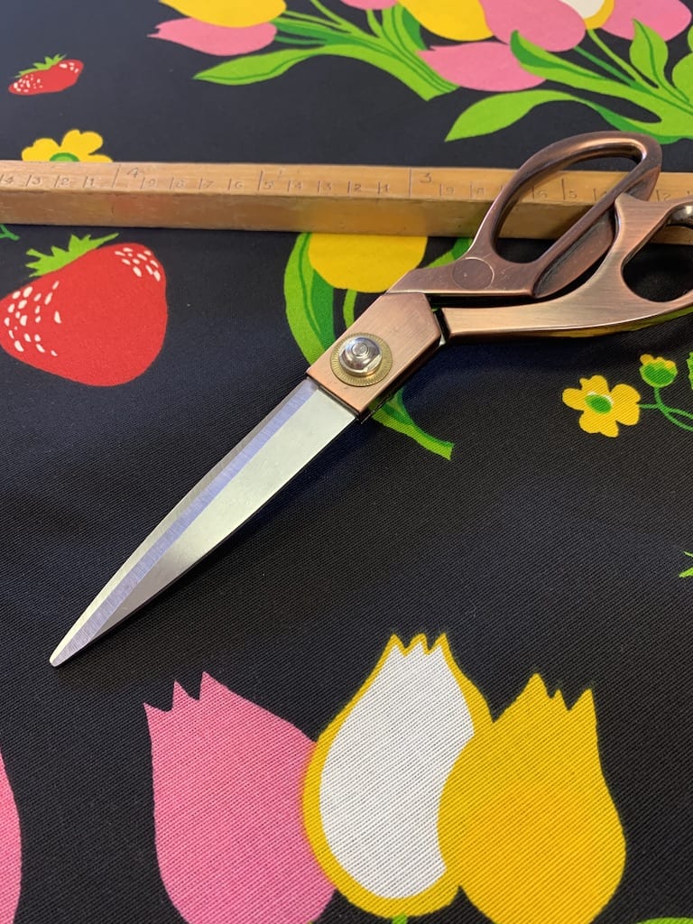 retro gordijnstof keuken