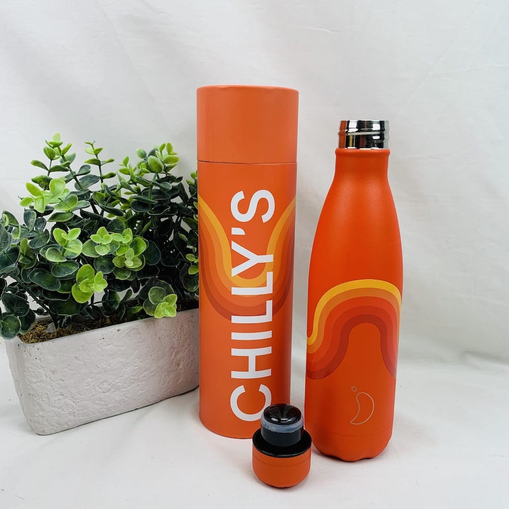 Eigendom Malawi had het niet door Chilly's bottle - Orange Wave - Thermosfles 500 ml - Bastaa!