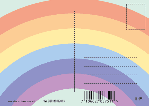 regenboog ansichtkaart