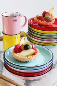 gebaksbordjes kleurrijk