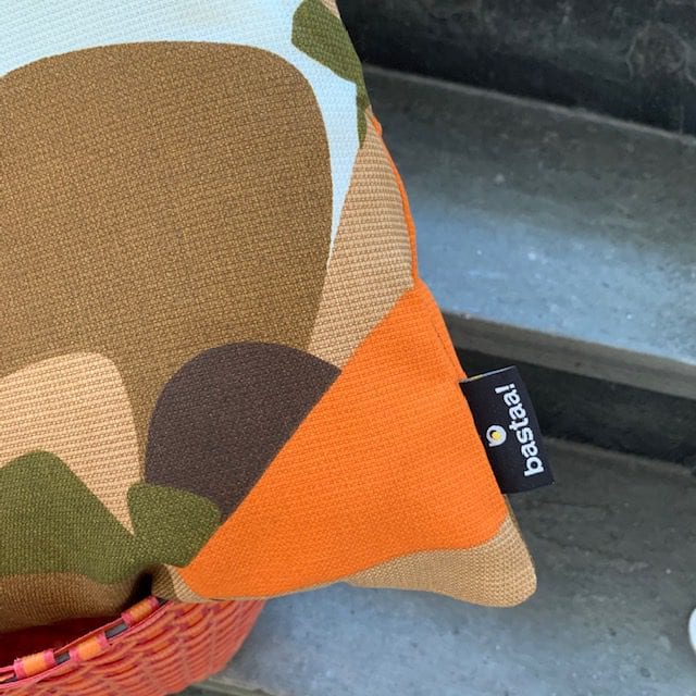 oranje bruin groen - kussens retro - Afbeelding 2