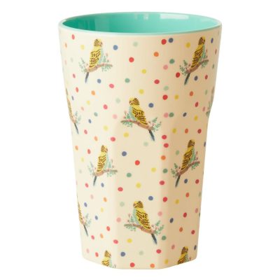 melamine cup met parkiet budgie