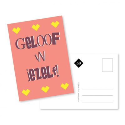 vrolijke ansichtkaart