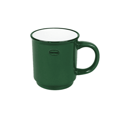 retro mok donkergroen