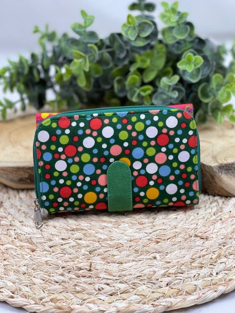 dames portemonnee stof