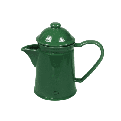 thee pot donkergroen keramiek