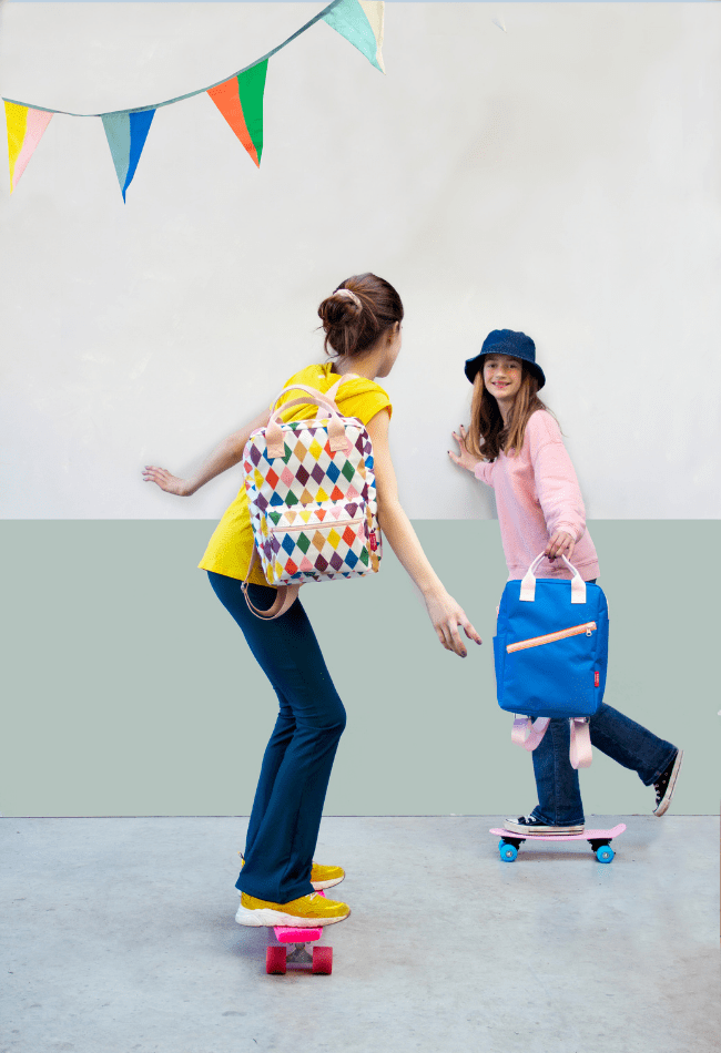 Rugtas large - Zipper True Blue - Engel. - Afbeelding 3