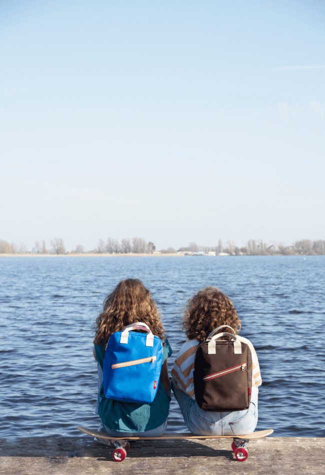 Rugtas large - Zipper True Blue - Engel. - Afbeelding 5