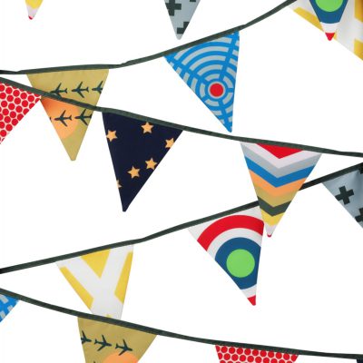 mini vlaggenlijn gerecyclede plastic flessen