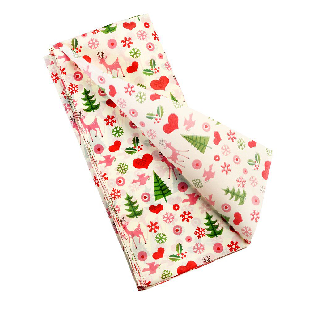 Zijdevloei papier - 50's Christmas Tissue Paper - 10 vel - Rex London - Afbeelding 4