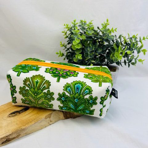 blok etui handgemaakt vintage stof