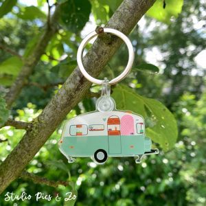 sleutelhanger retro caravan