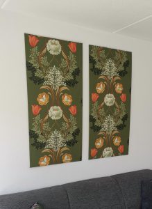 schilderij stof paneel retro stof