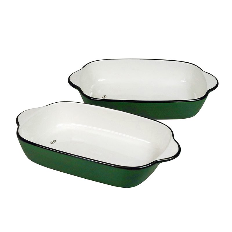 ovenschaal retro 2 stuks 500 ml