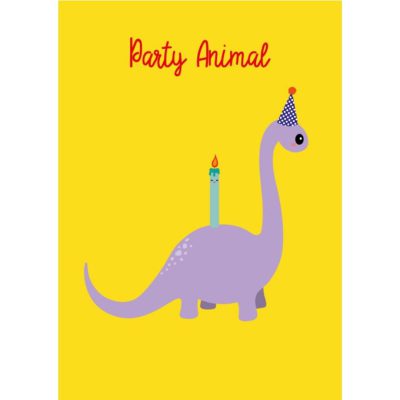 verjaardagskaart dino