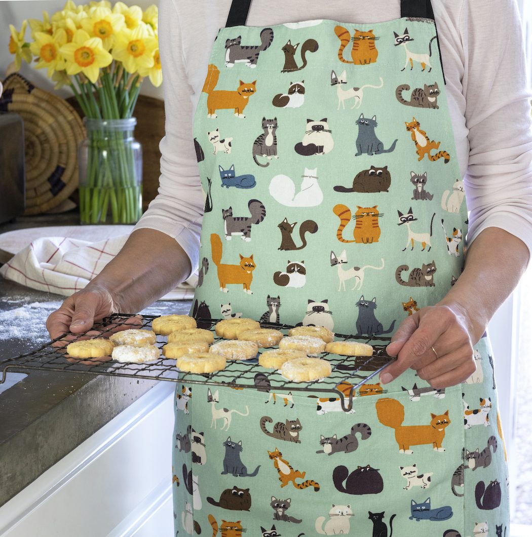 kookschort katoen met poezen