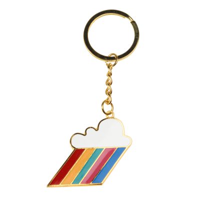 rainbow met wolk sleutelhanger