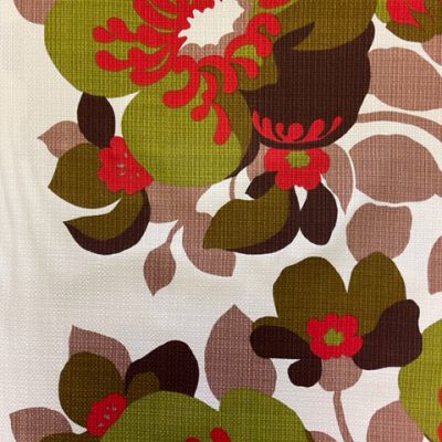 vintage stof groen rood