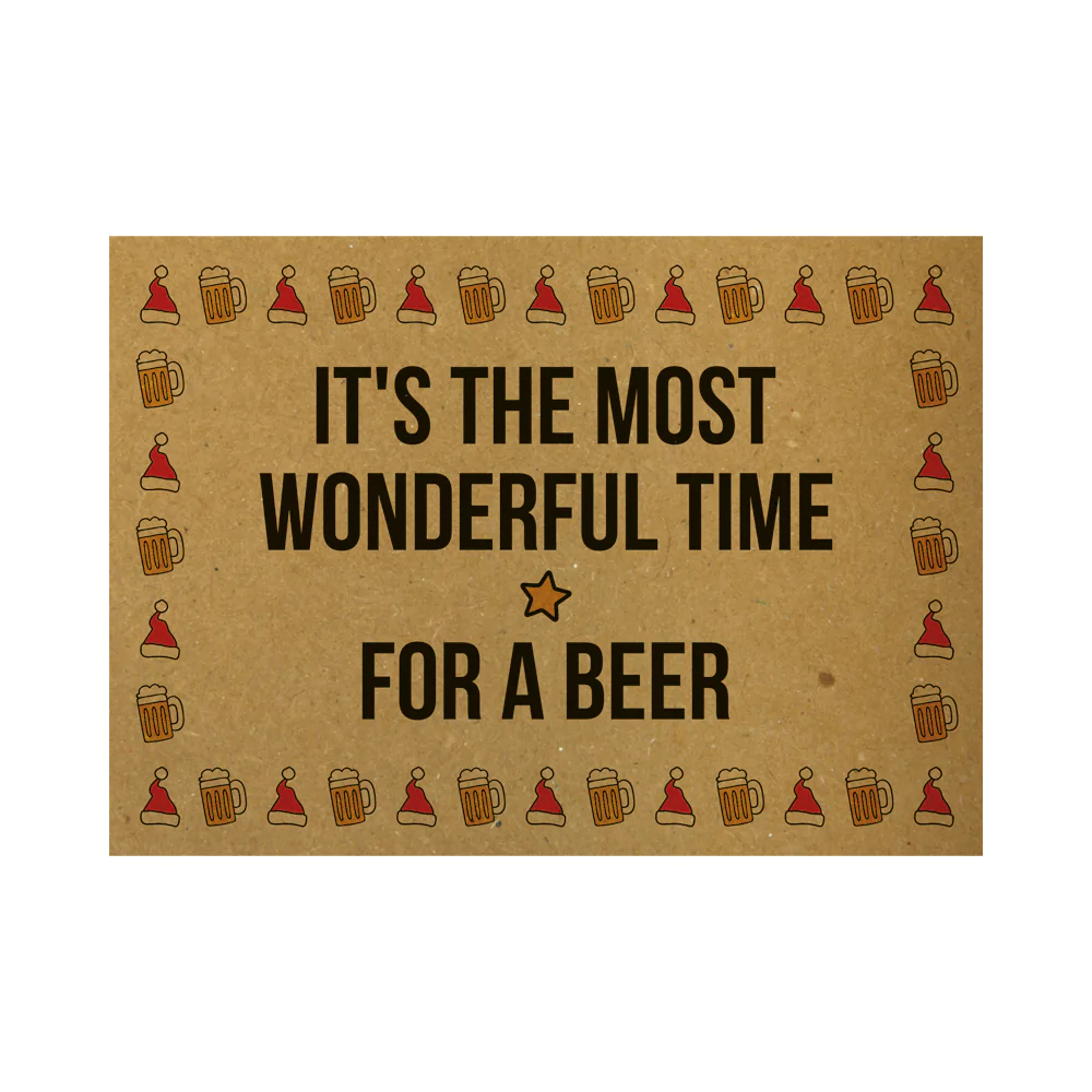 kerstkaart quote kraft A6