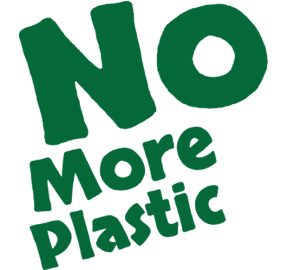 No More Plastic - logo duurzame tassen