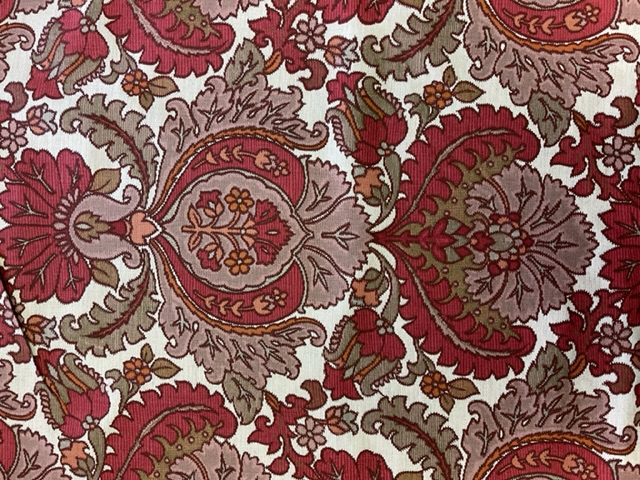 jaren 70 stof rood roze