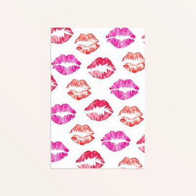 ansichtkaart kusjes A6